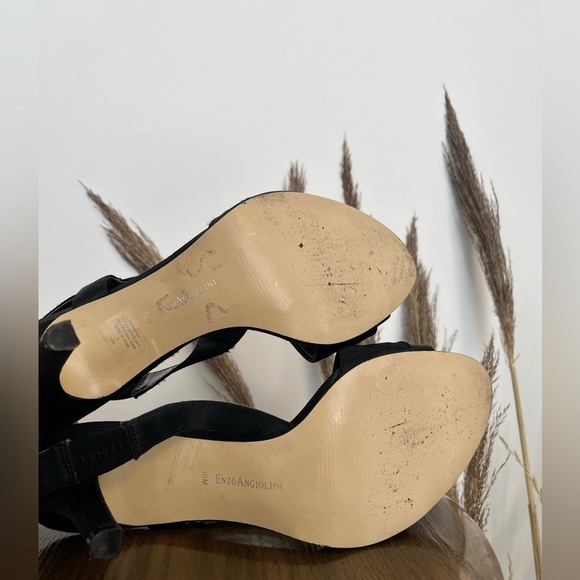 Enzo Engiolini Black Slingback Heels size 10 - Picture 7 of 10
